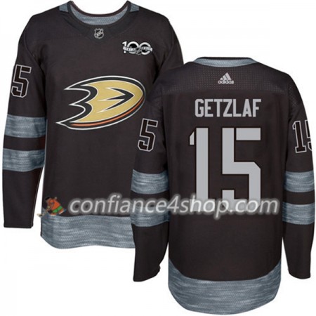 Adidas Maillot de Hockey Anaheim Ducks Ryan Getzlaf 15 1917-2017 100th Anniversary Noir Authentic - Homme